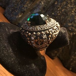 Antique style Ring sultana sterling silver 925